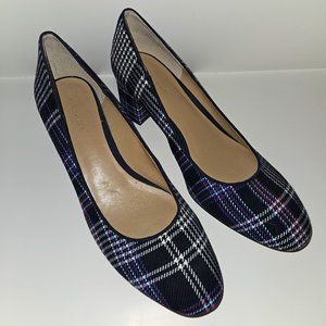 Ann Taylor Plaid Block Heels